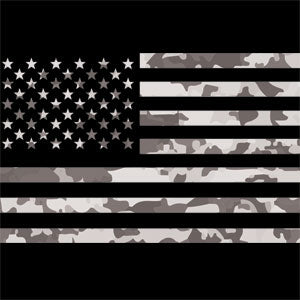 Black and White Camo American Flag Playstation 3 & PS3 Skin